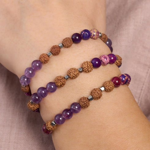 Awakening | Gemstone Rudraksha |  Mala Bracelet