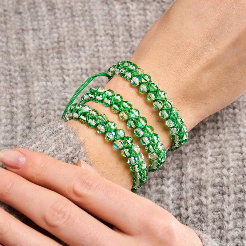 Émeraude | Argent | Bracelet Vitalité Prisma