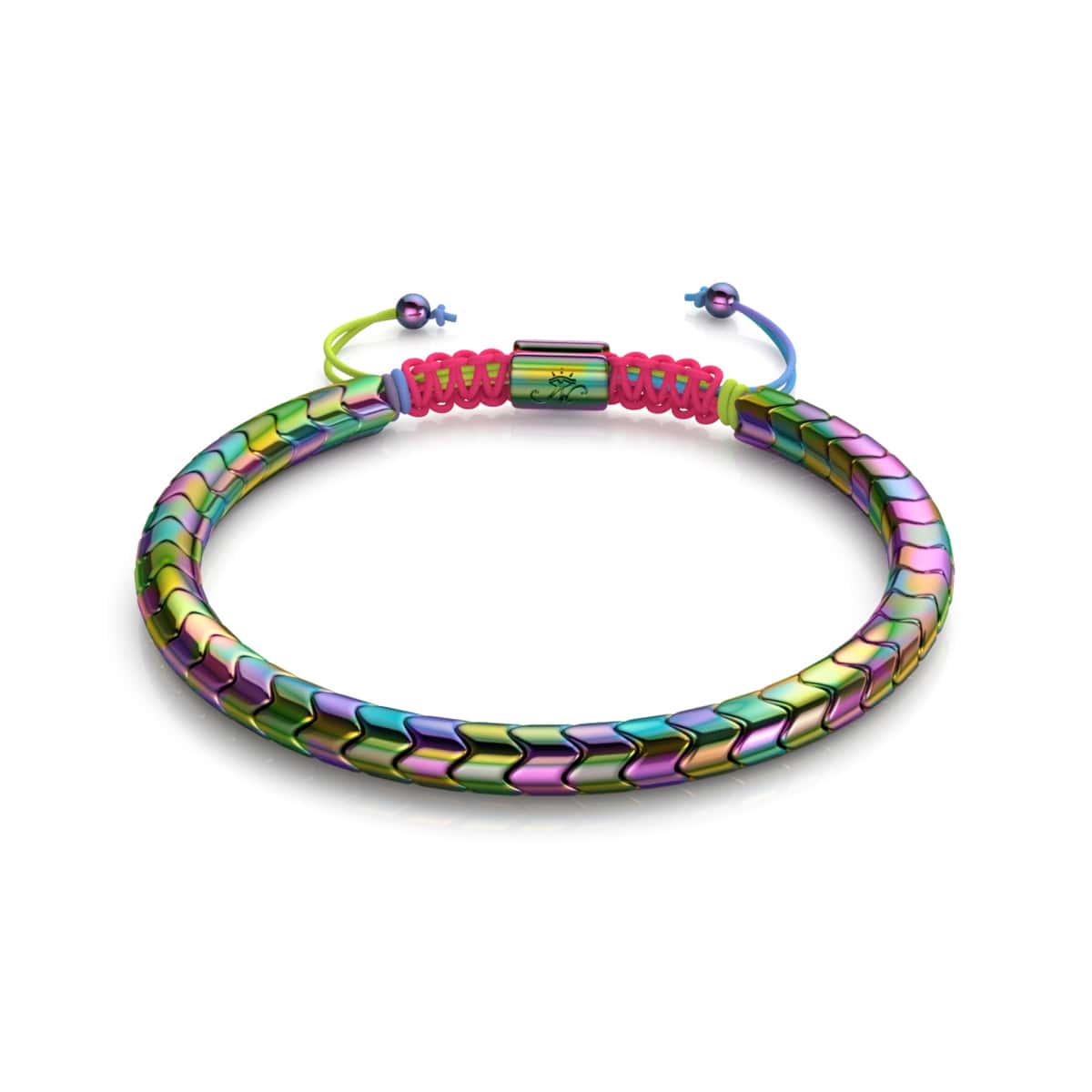 Amazon.com: Set of 2 Chakana Hematite Bracelet, Beaded Bracelet Black and  Rainbow 8 mm : Clothing, Shoes & Jewelry
