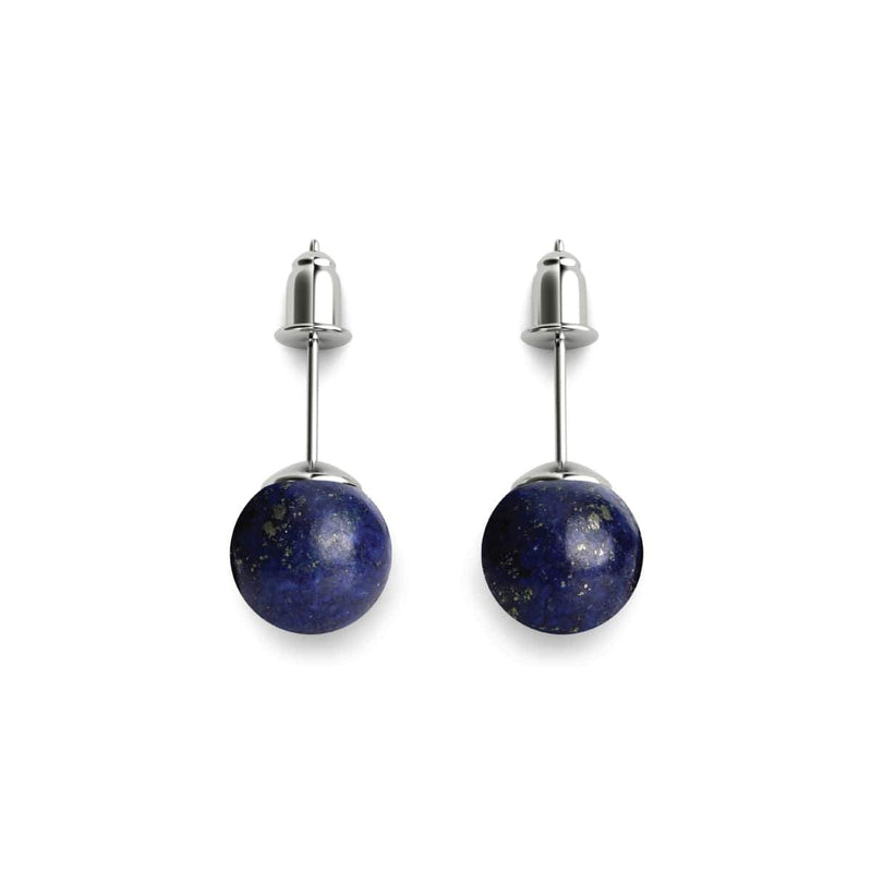 Lapis | Argent sterling .925 | Boucles d'Oreilles Pierres Précieuses