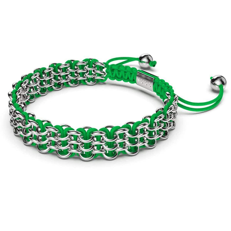 Liens de grenouille d'arbre | Bracelet Kismet Original | Vert x Argent