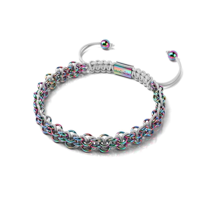 Liens Caméléon | Bracelet Mini Kismet | Blanc x Argent Licorne