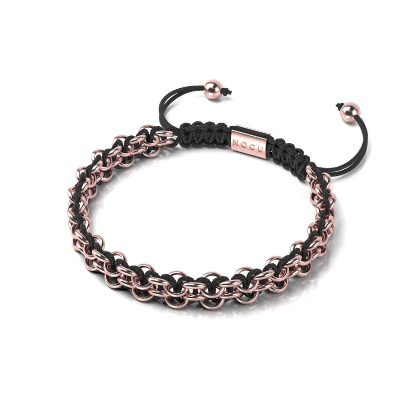 Liens Tigre | Bracelet Mini Kismet | Noir x Or Rose