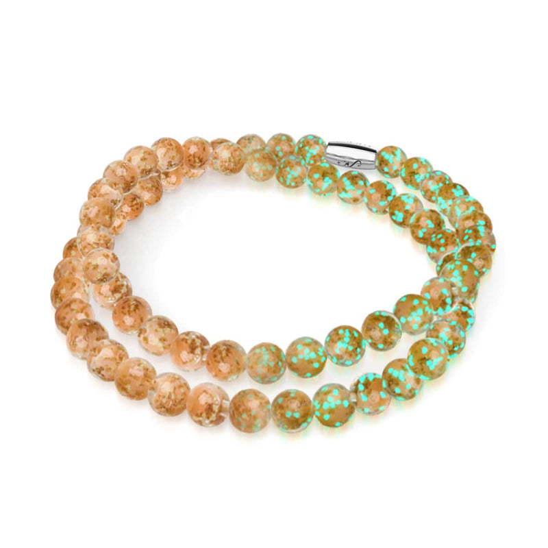 Abricot | Argent sterling 925 | Enveloppe en verre Firefly