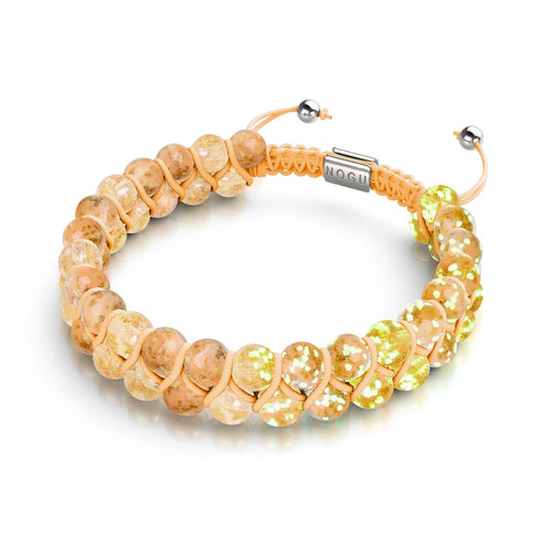 Smoothie à l'abricot | Caramel x Abricot | Bracelet en verre Double Firefly