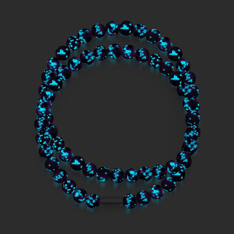 Byzance bleue | Argent sterling 925 | Enveloppe en verre Firefly