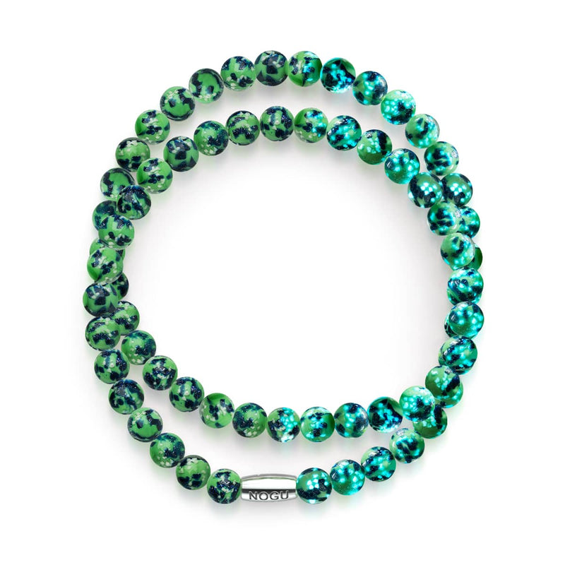 Menthe bleue | Argent sterling 925 | Enveloppe en verre Firefly