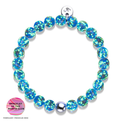 cobalt | Argent sterling .925 | Bracelet Verre Luciole