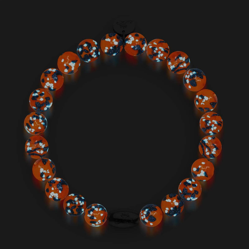 Braise Incandescente | .925 Argent Sterling | Firefly Glass Bracelet