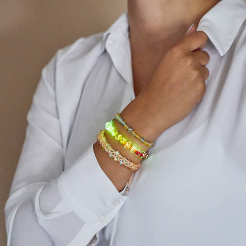 Récolte Ombre | Argent sterling .925 | Bracelet Verre Luciole