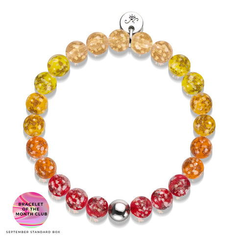 Récolte Ombre | Argent sterling .925 | Bracelet Verre Luciole