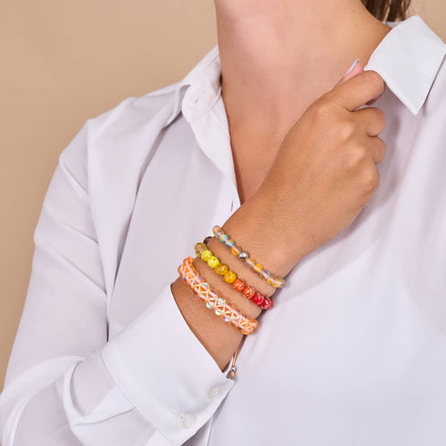 Récolte Ombre | Argent sterling .925 | Bracelet Verre Luciole