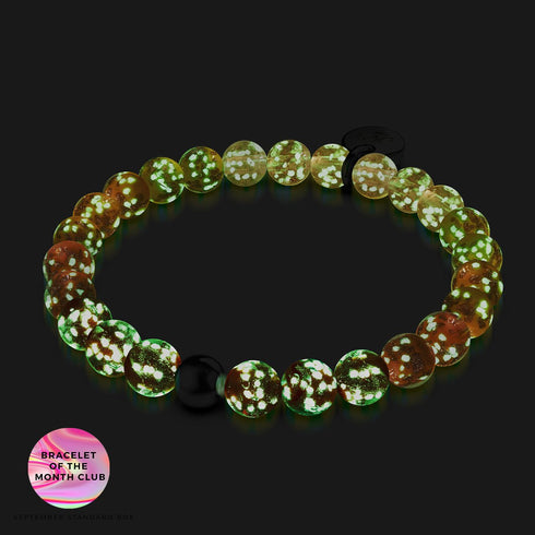 Récolte Ombre | Argent sterling .925 | Bracelet Verre Luciole