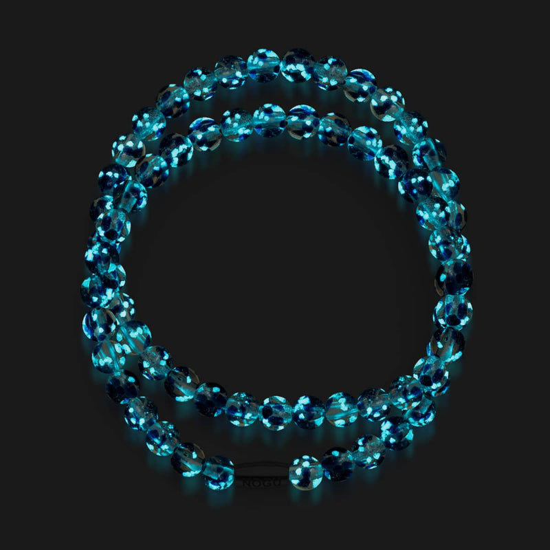 Indigo Dunes | Argent sterling 925 | Enveloppe en verre Firefly