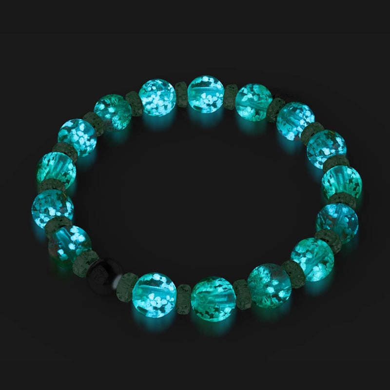Limelight | Bracelet boule à neige en verre Firefly