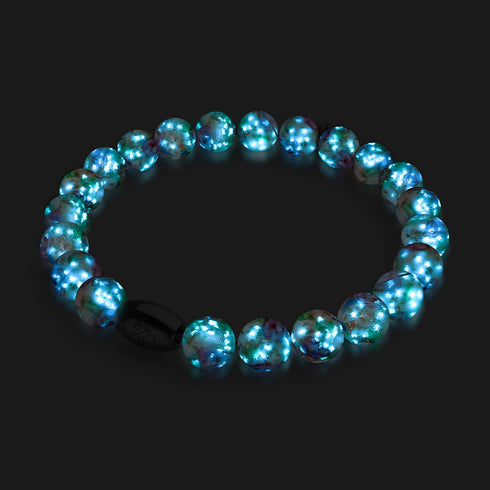Primevère | Argent sterling 925 | Bracelet de jardin en verre Firefly