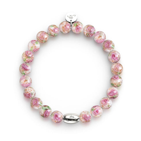 Primevère | Argent sterling 925 | Bracelet de jardin en verre Firefly