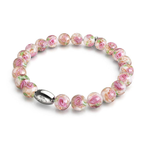 Primevère | Argent sterling 925 | Bracelet de jardin en verre Firefly