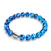 Bracelet en verre Firefly avec topaze en flamme | Argent sterling 925
