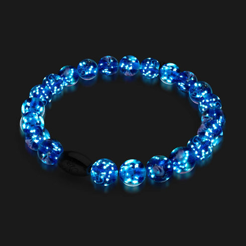 Jardin de topaze | Argent sterling 925 | Bracelet de jardin en verre Firefly
