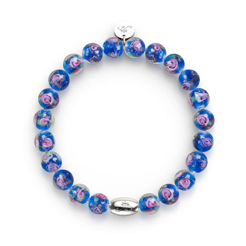 Jardin de topaze | Argent sterling 925 | Bracelet de jardin en verre Firefly