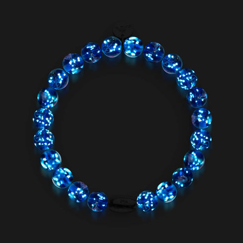 Jardin de topaze | Argent sterling 925 | Bracelet de jardin en verre Firefly