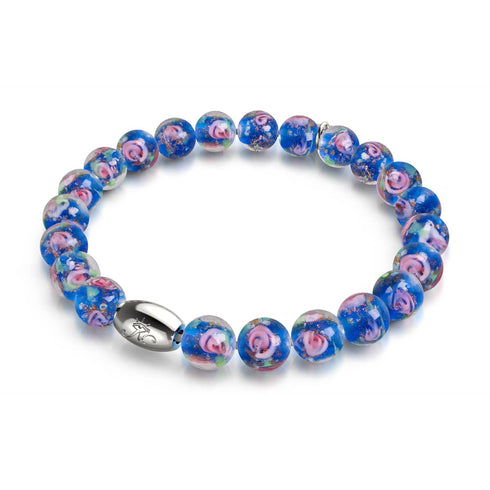 Jardin de topaze | Argent sterling 925 | Bracelet de jardin en verre Firefly