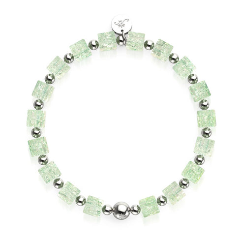 Matcha glacé | Verre pailleté | Bracelet en sucre