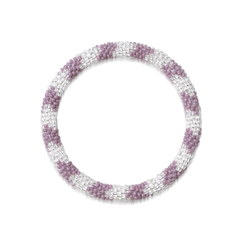 Purple Emperor | Bracelet en perles de verre de l'Himalaya