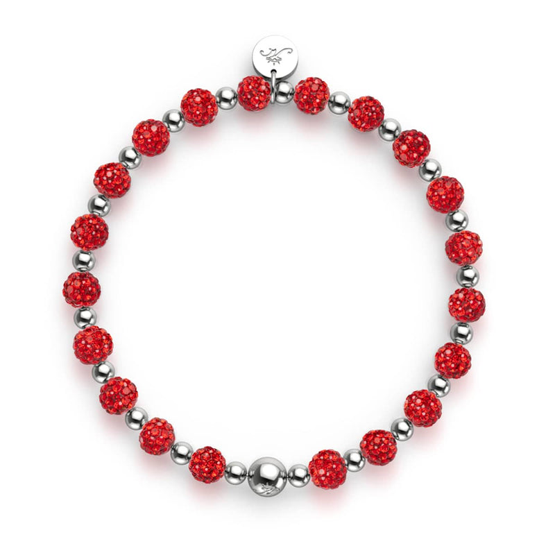 Bracelet Kikiballa en cristal | Cerise scintillante 
