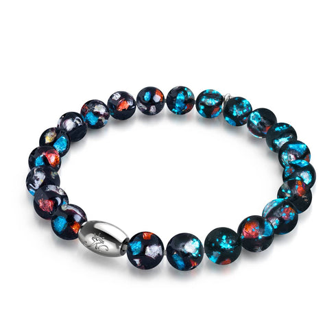 Orion | Bracelet en argent sterling 925 | Verre lunaire 