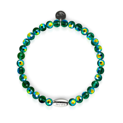 Turquoise foncé | Bracelet prisme à facettes