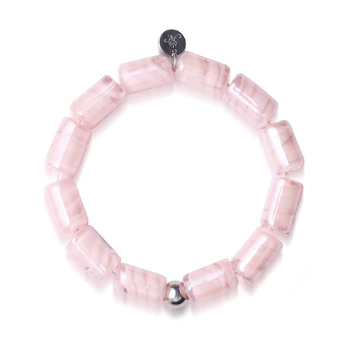 Rosé Swirl | Sorceress Glass Bracelet