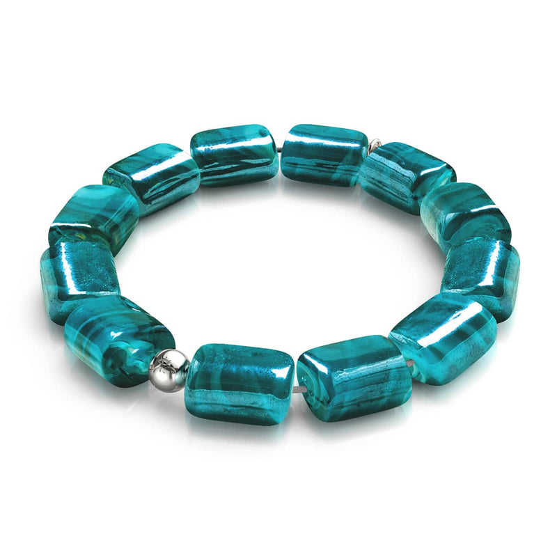 Bracelet en verre de sorcière | Hermione turquoise